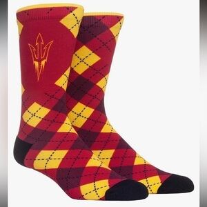NCAA Super Premium College Fan Socks Arizona State University Socks New!
